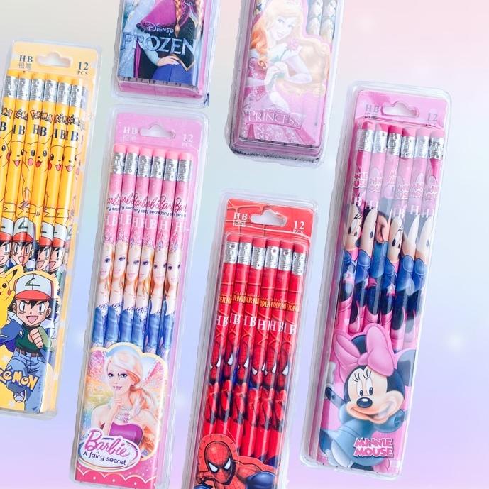 

『DISKON BESAR-BESARAN』 pensil batang HB isi 12 karakter frozen / pikachu / spiderman / princess Discount Today/【F⚡ASH SALE✅】/DISKON BRANDS FESTIVAL/[COD]/〖5.5 FLASH SALE〗