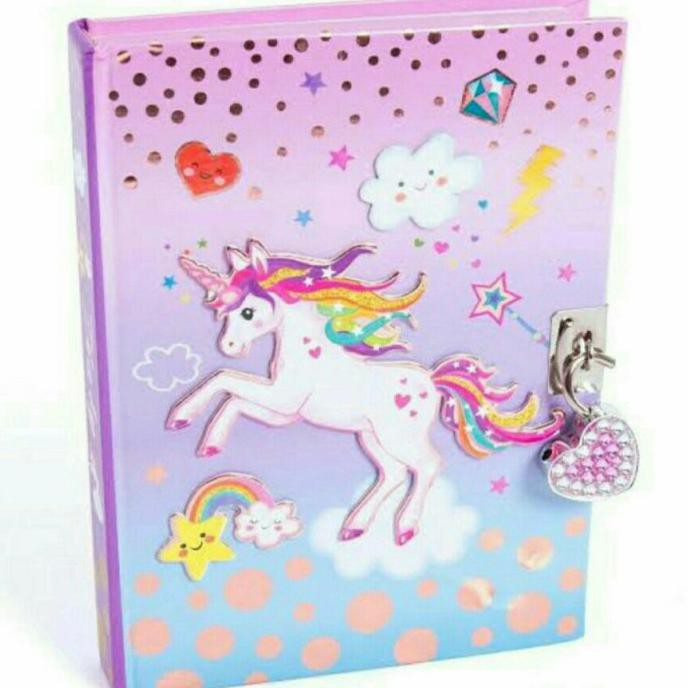 

CUCI GUDANG HOT Focus Diary With Lock & Keys - UNICORN