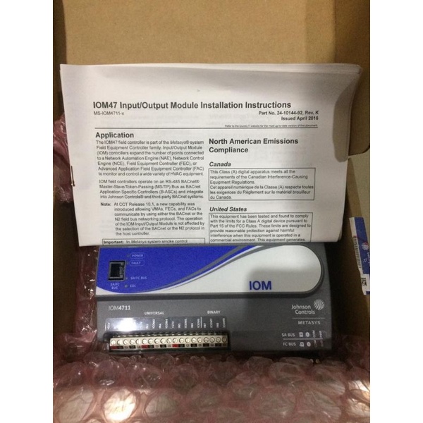 Jual Johnson Controls Metasys MS-4711-0 Input/Output Module | Shopee ...
