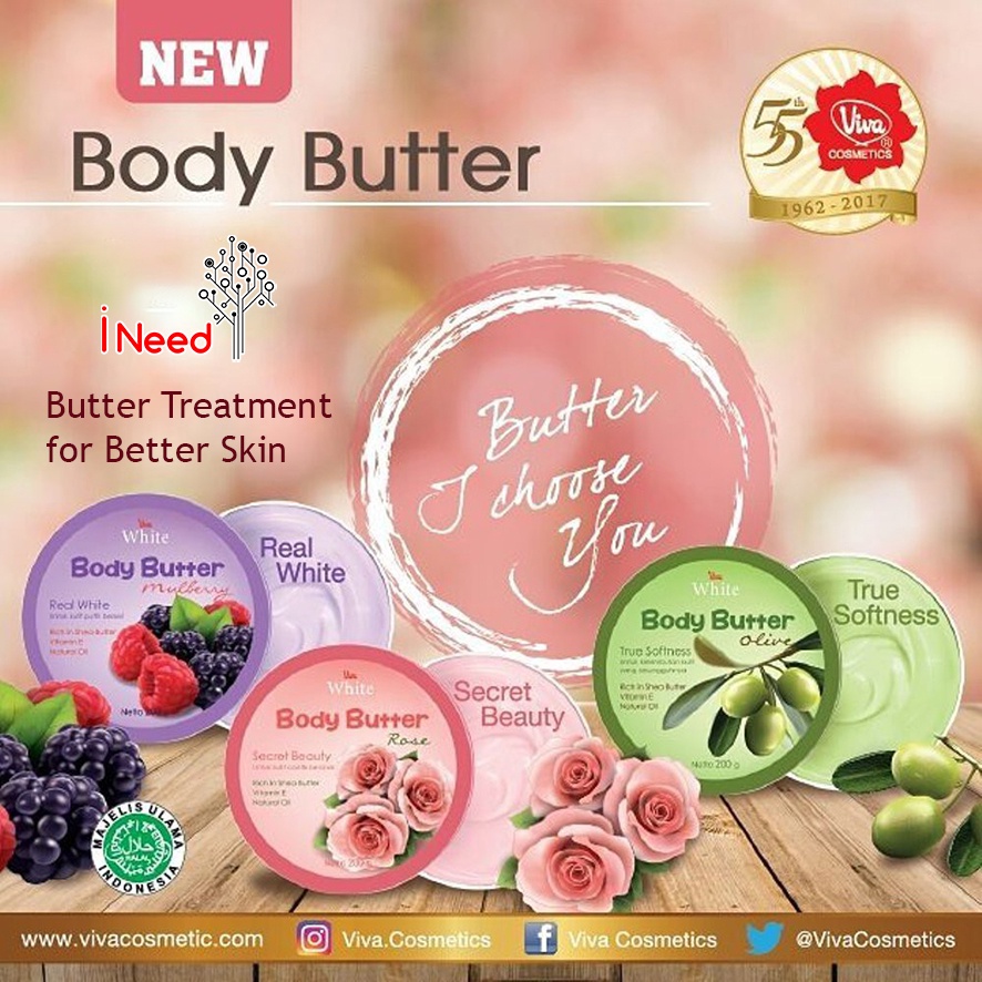 (INEED) VIVA WHITE BODY BUTTER - VIVA BODY BUTTER 200 gr