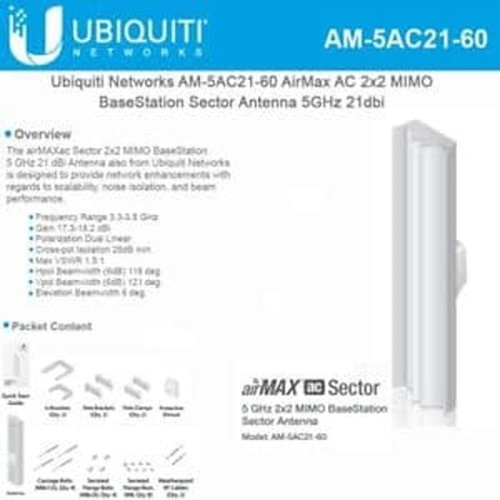 Ubiquiti AM-5AC21-60 airMAX ac BaseStation Antena Sectoral 5Ghz