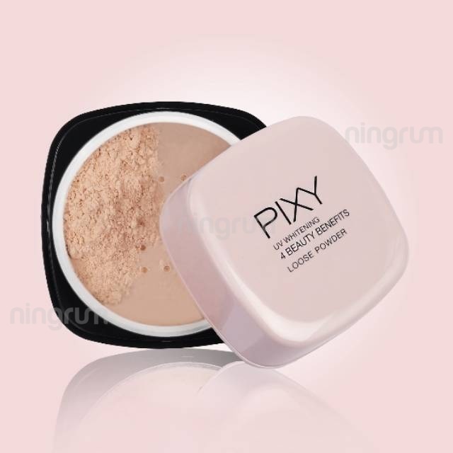 Ningrum - Pixy UV Whitening 4 Beauty Benefit Loose Powder | Bedak Tabur Make Up Makeup | Kosmetik Kecantikan Wajah Pixy - 8005