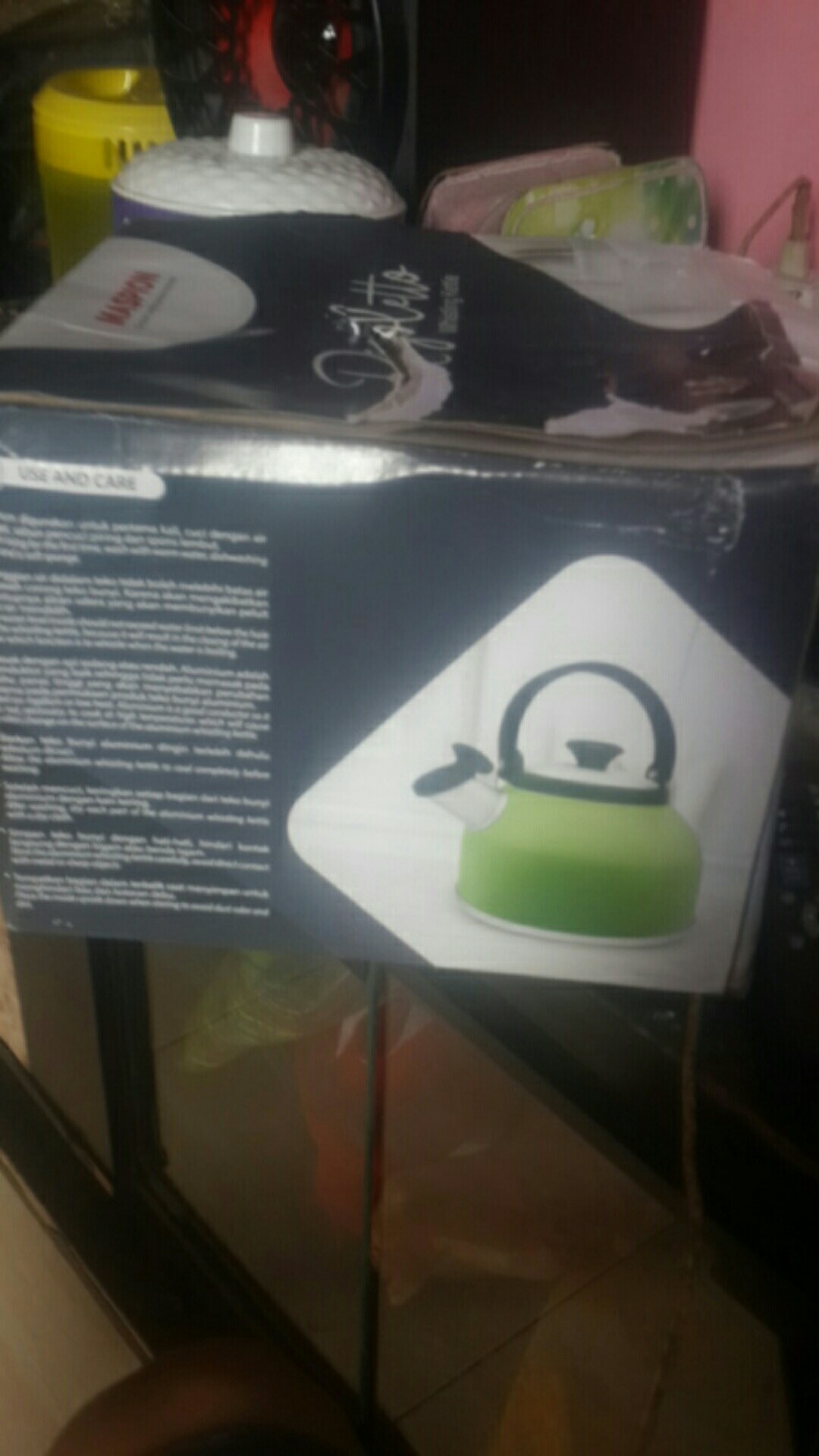 Maspion Alu Teko Air Rigoletto / Teko / Ceret Bunyi Siul Rigoleto Whistling Kettle Anodize 3 Liter