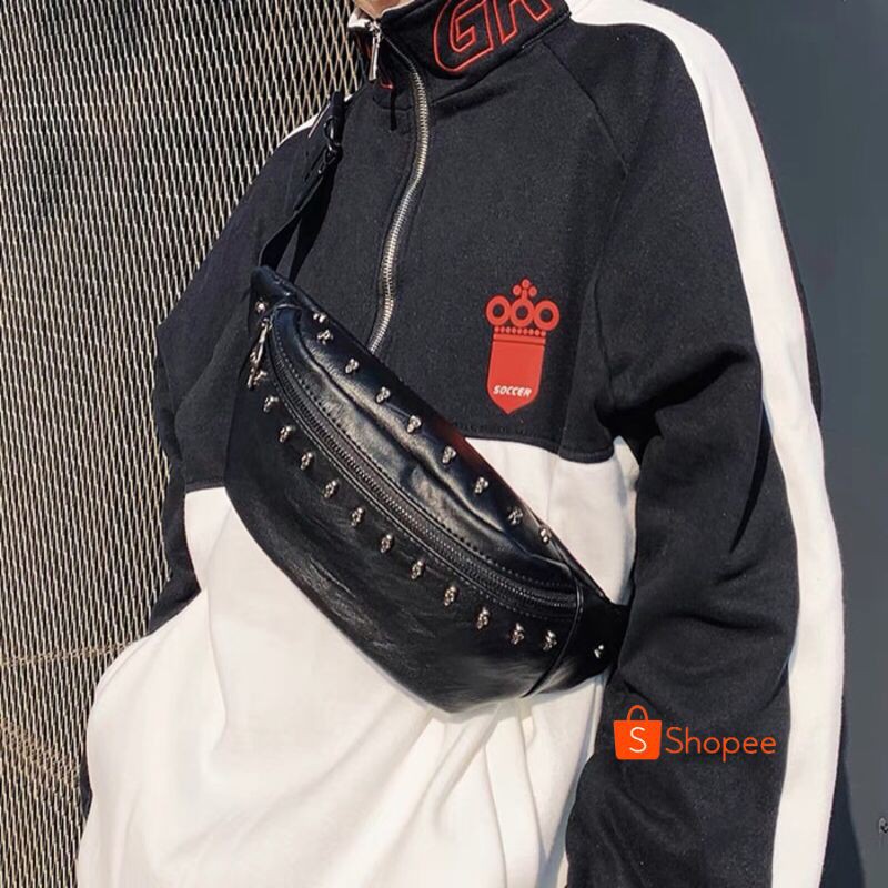 Tas Selempang Bahu Kulit Pria Sling Bag import