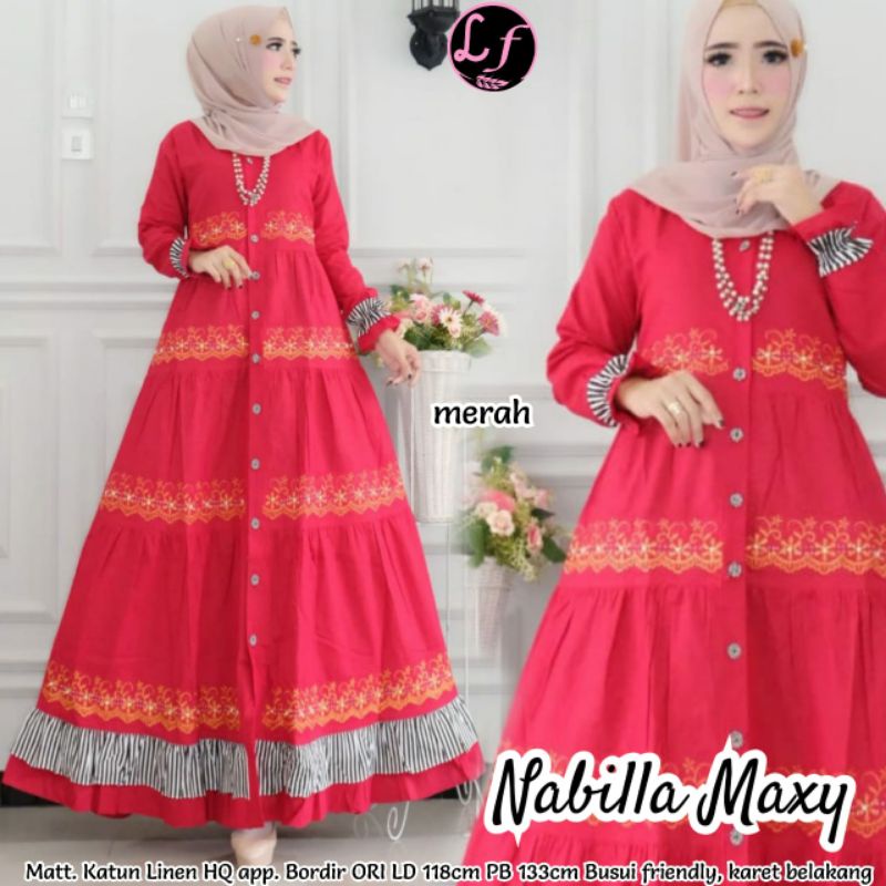 Nabila Maxy // Dress casual // Gamis Elegant