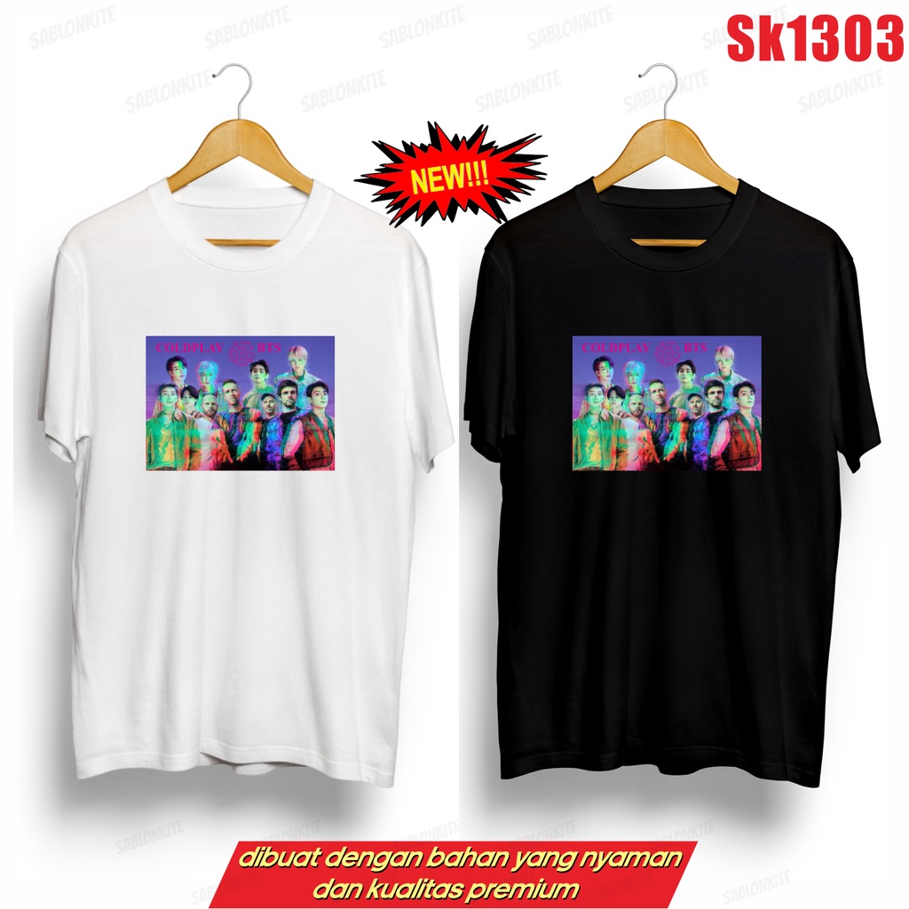 MURAH!!! KAOS KPOP X COLDPLAY KOTAK UNISEX ADA KAOS ANAK