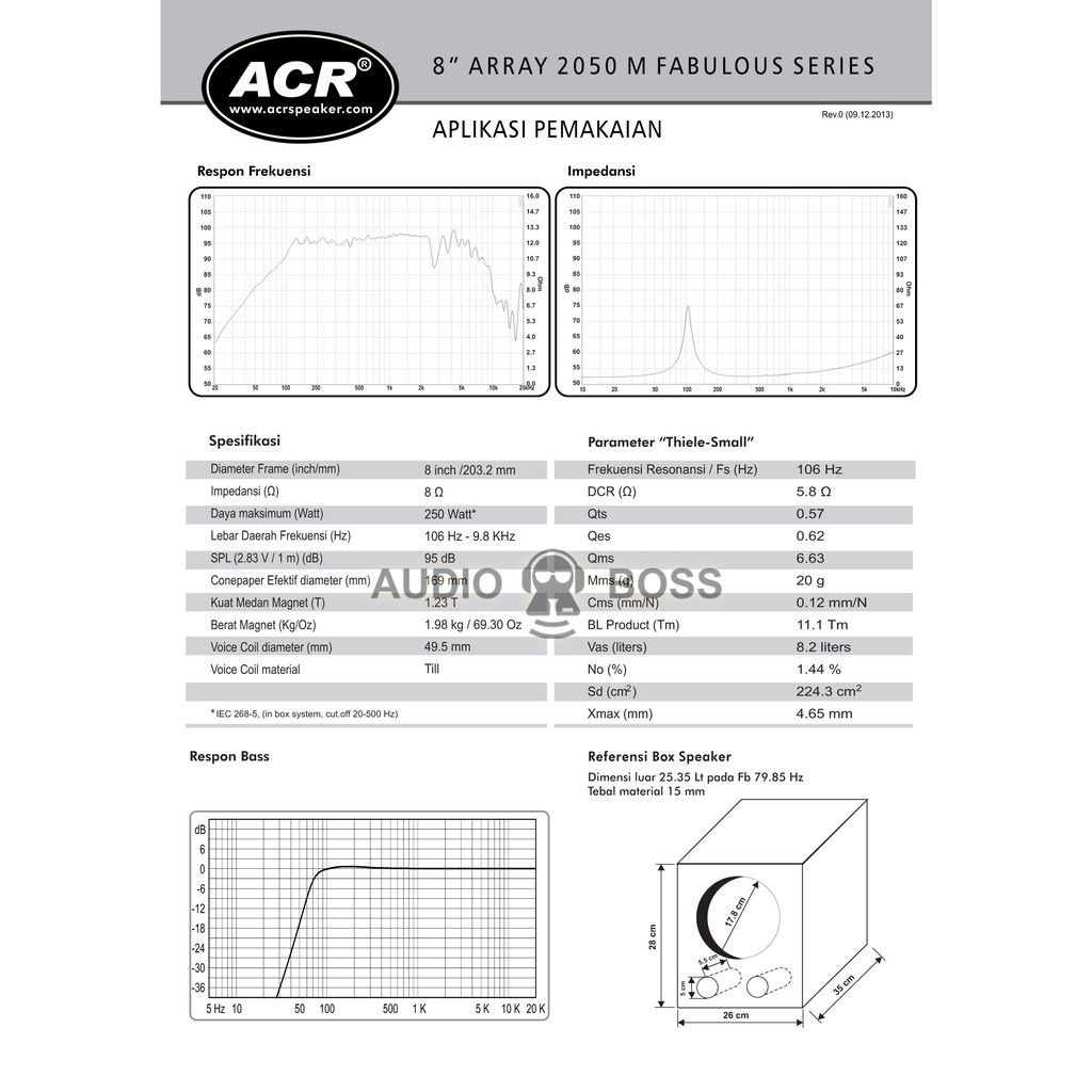 diameter speaker 8 inch