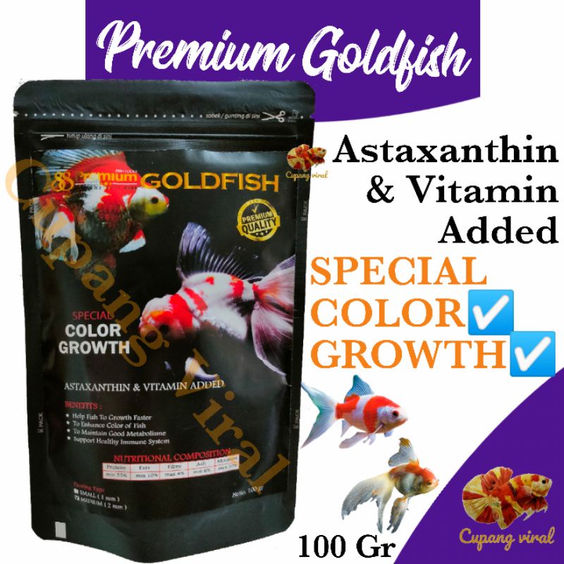 PREMIUM 88 - Goldfish Special Color And Growth 100 Gram