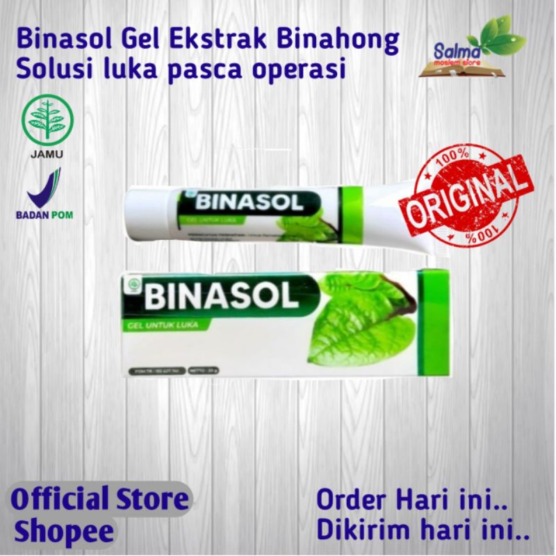 Binasol gel obat bekas luka salep binasol obat gatal obat jerawat ampuh binasol original