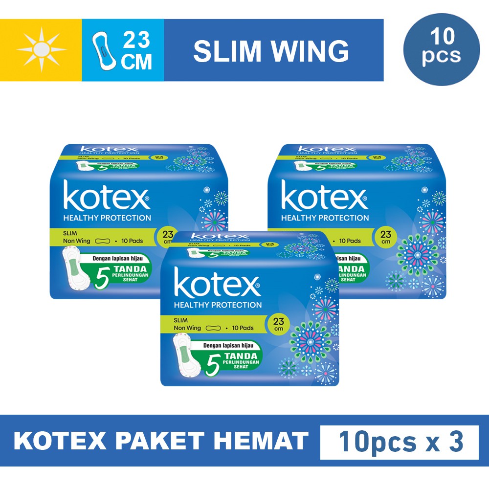 Kotex Soft & Smooth Slim Non Wing Isi 30 pcs