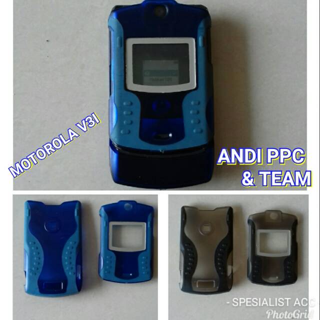 Mika pelindung cangkang hard case motorola v3i