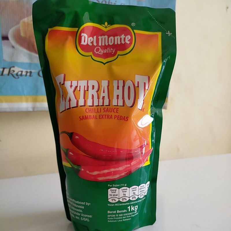 Delmonte extra hot sambal extra pedas 1 kg