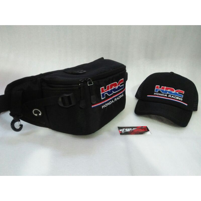 tas waistbag HRC honda racing keren/terbaru
