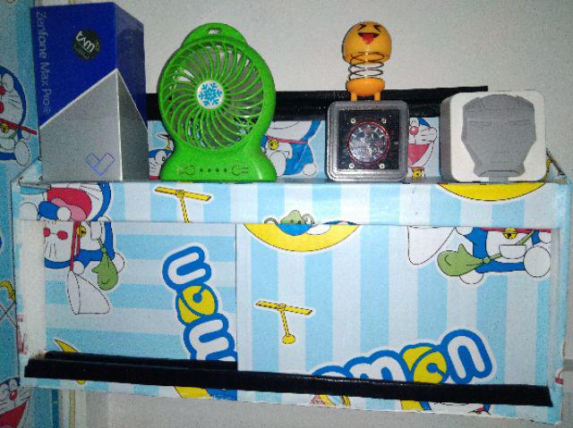 Gh102 Wallpaper Dinding Doraemon | Wall Sticker Karakter Doraemon Garis Salur Biru