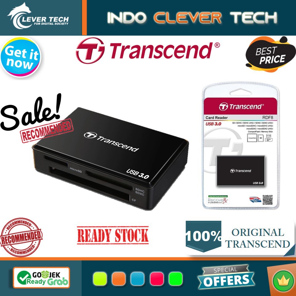 Transcend USB 3.0 Multi Card Reader RDF8