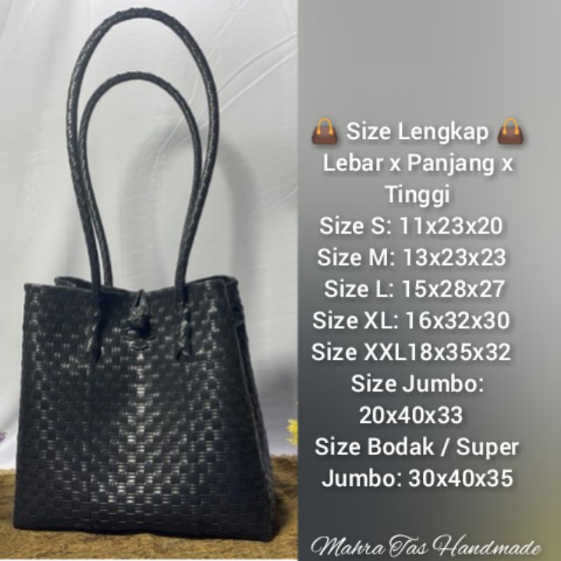 Tas Anyam Jali Premium Size Super Jumbo / Bodak Asli Ponorogo 30 x 40 x 35