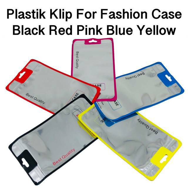 [ 1 PCS ] Ukuran Besar Plastik Packing Case HP Fashion Case Custom Plastik Klip Packing casing Hp