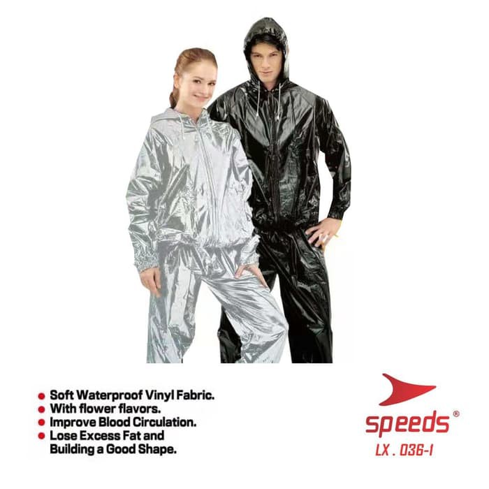 Baju Sauna Suit Model Jaket Celana Pemanas Keringat Speeds 036-1