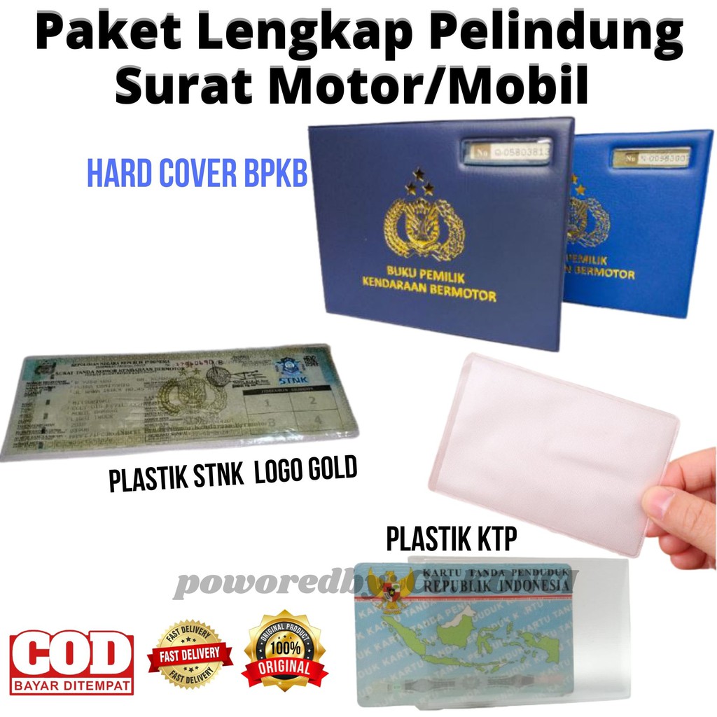 Hard cover sampul BPKB STNK SIM  motor mobil bahan tebal hard pelindung plastik stnk pelindung KTP