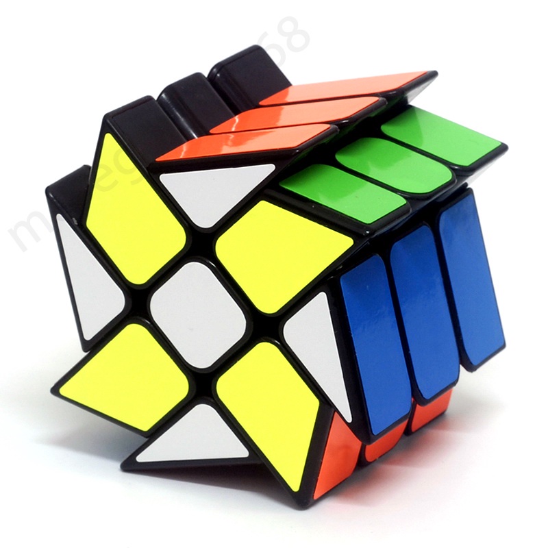 Kubus Rubik Dengan Bahan Halus Dan Model Warna Hitam / Putih Ukuran 3x3 X 3