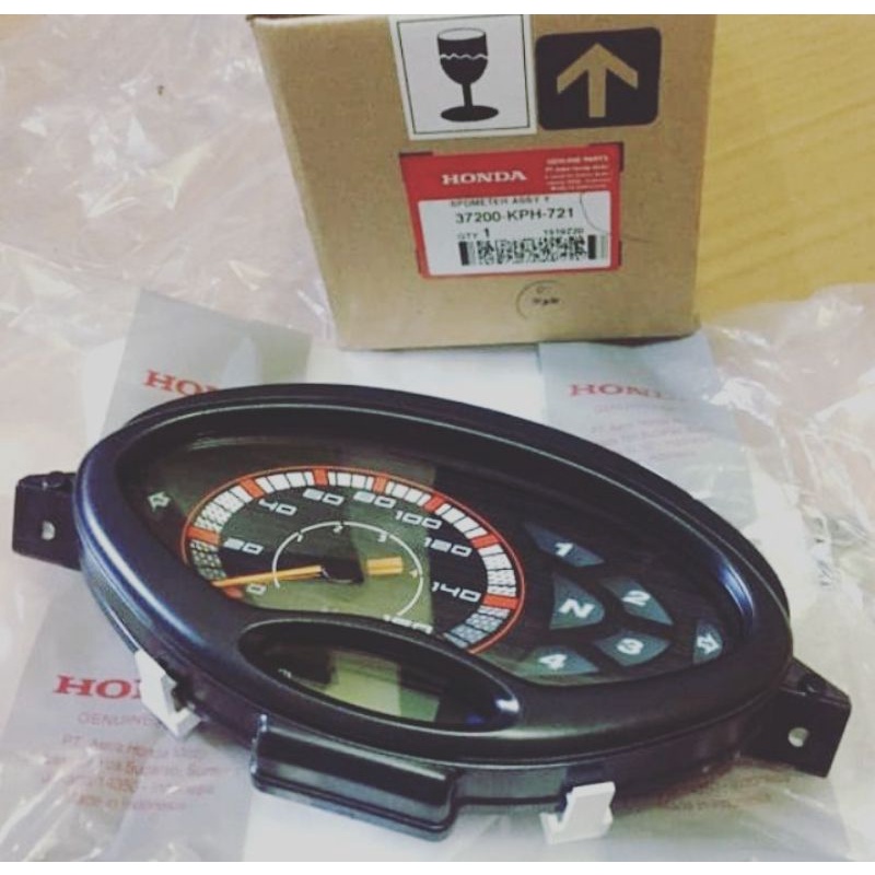 spidometer karisma x 125 original kilometer assy komplit honda karisma 125 original 37200 kph 721