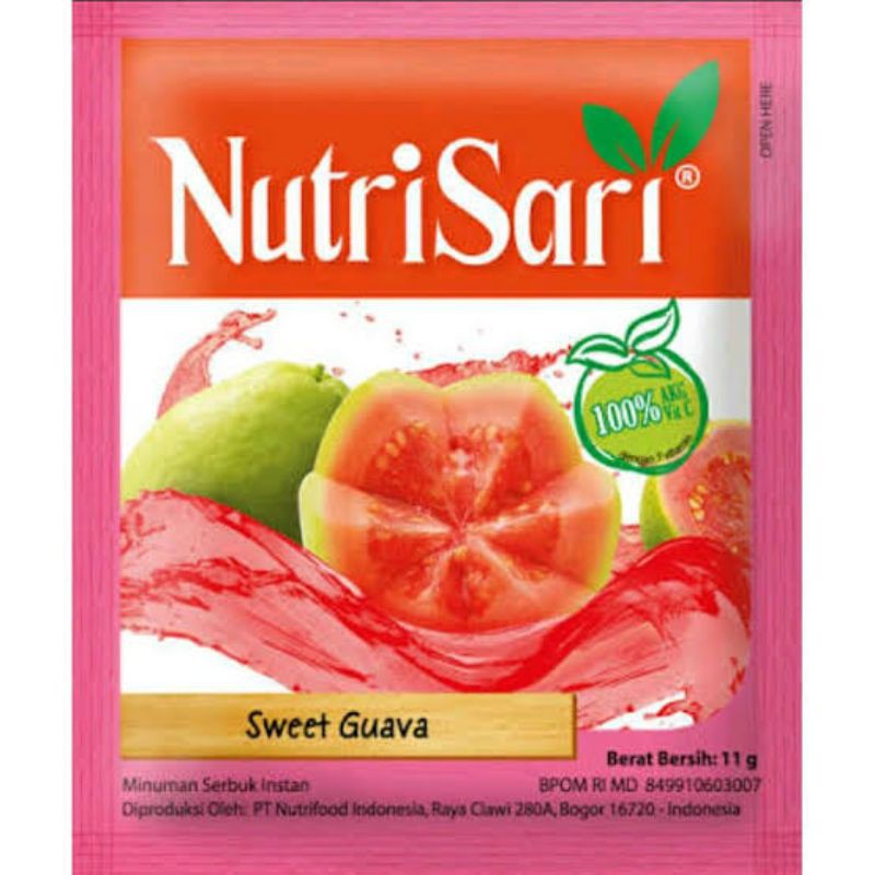 

NUTRISARI RENCENG SWEET GUAVA 11GRAM X 10PCS