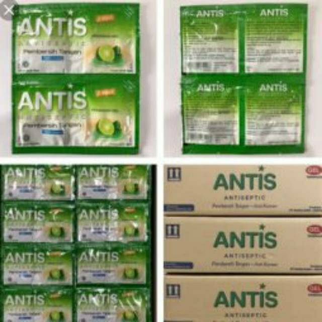 Antis hand sanitizer sachet (1 renceng = 24 sachet 120ml)