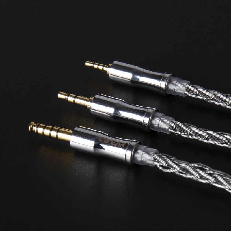 Kbear Kabel 8 core Graphene Lapis Tembaga Dengan MMCX / 2PIN Untuk BLON BL03 KBEAR KB04