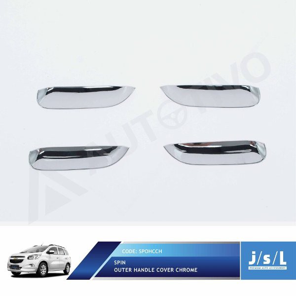 Aksesoris Fariasi Tambahan JSL Mangkok Pintu Chevrolet Spin Outer Handle Cover Chrome