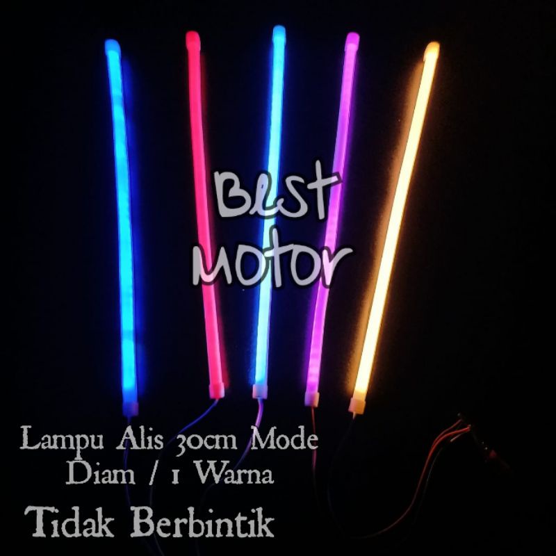 Lampu Alis LED 30cm  Flexsibel LED Waterproof Lentur Tahan Panas Motor/Mobil 1 Warna Tidak Berbintik 1pcs