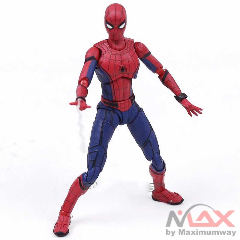 SHFiguart Spiderman Action Figure Warna merah/Biru