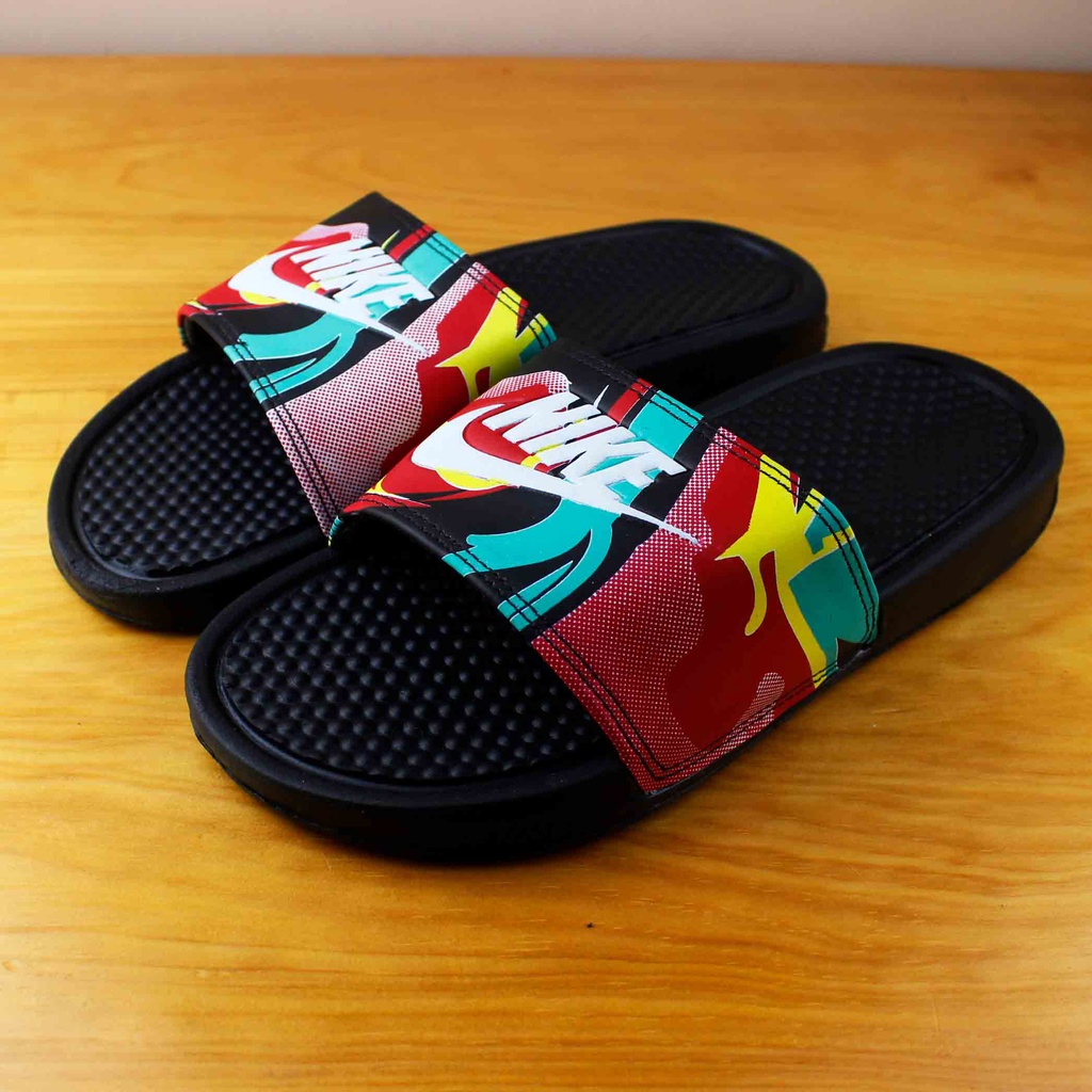 Sandal Slide Pria Benassi Flip Flop Sendal Distro Terbaru SPRM