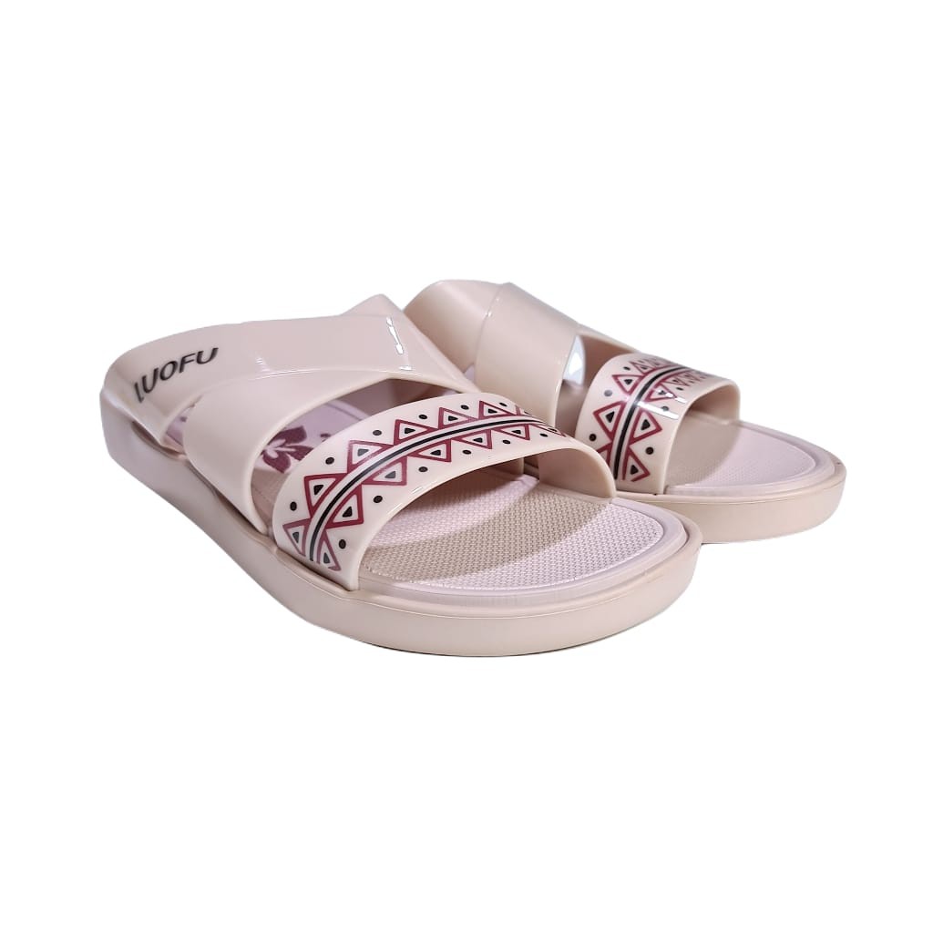 jelly sandal wanita luofu slop karet import sendal cewek selop E7185E24