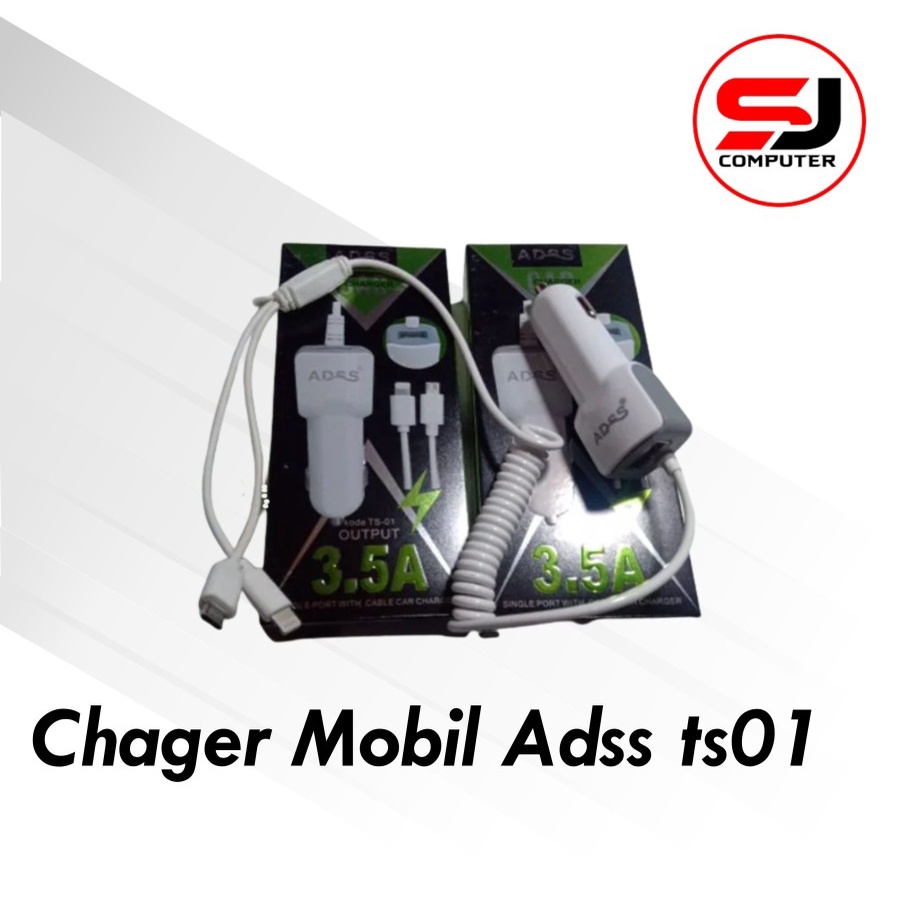 Charger mobil Adss 2 in 1 TS 01