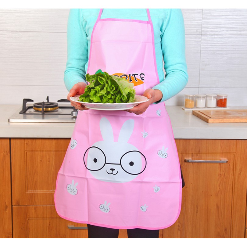 GOS -H202- Celemek Masak Karakter Anti Air - Celemek Motif Apron Waterproof - Celemek Karakter