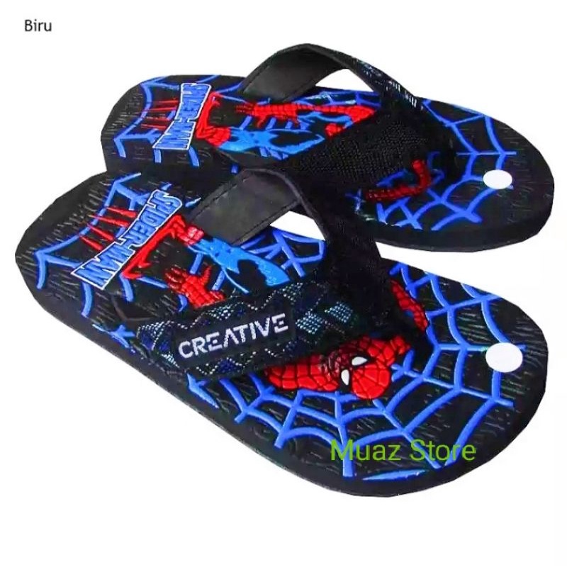 Sendal Karakter Anak Spiderman CREATIVE Harga Grosir