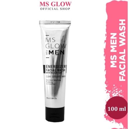 MS GLOW FACIAL FACE WASH SABUN CUCI WAJAH MEN / COWOK CLEANSER