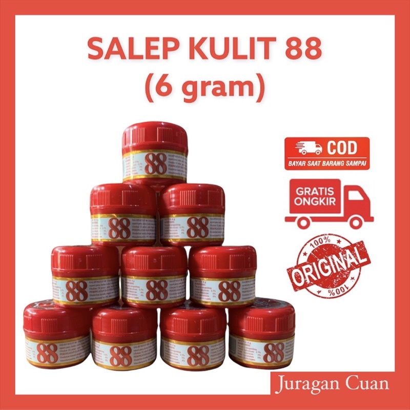 SALEP KULIT 88 6 gram ORIGINAL / GATAL-GATAL / BAKTERI / JAMUR