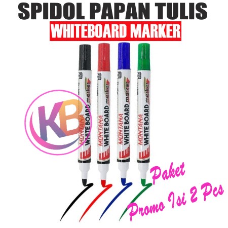 

(ISI 2 PCS) Spidol Montana Whiteboard Marker / Spidol Papan Tulis / Spidol Bisa di Hapus / Perlengkapan Alat Tulis MW-12 / Toko Satu Gemilang