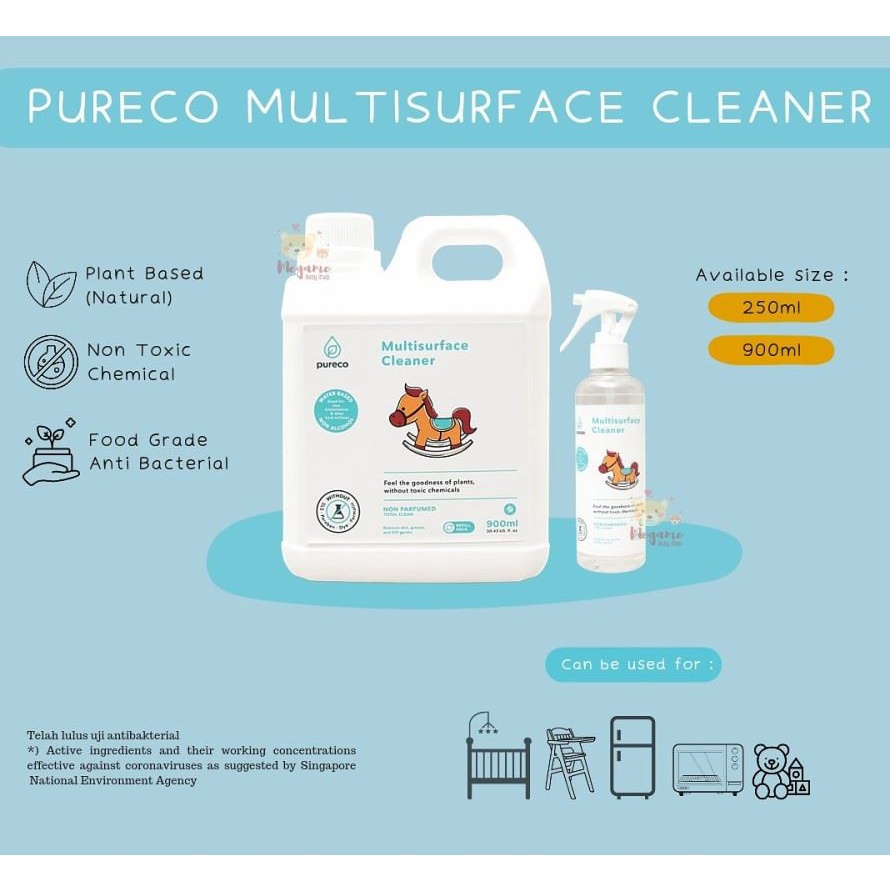 PURECO Multi surface Cleaner 900ml / Pembersih Mainan Kulkas Dapur