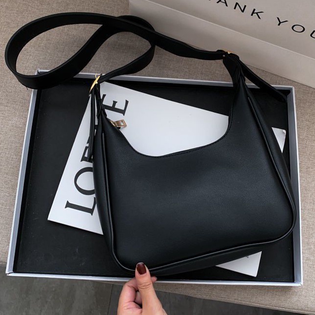 RENI BAG  BLACK GRATIS CUSTOM NAMA/TAS WANITA/TAS KOREAN TAS BAHU SHOULDERBAG
