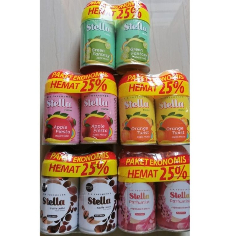 STELLA Matic refill Pengharum ruangan Paket HEMAT 2x225ml
