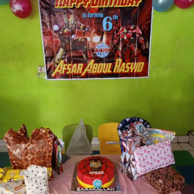 

Paket kue ultah dan banner