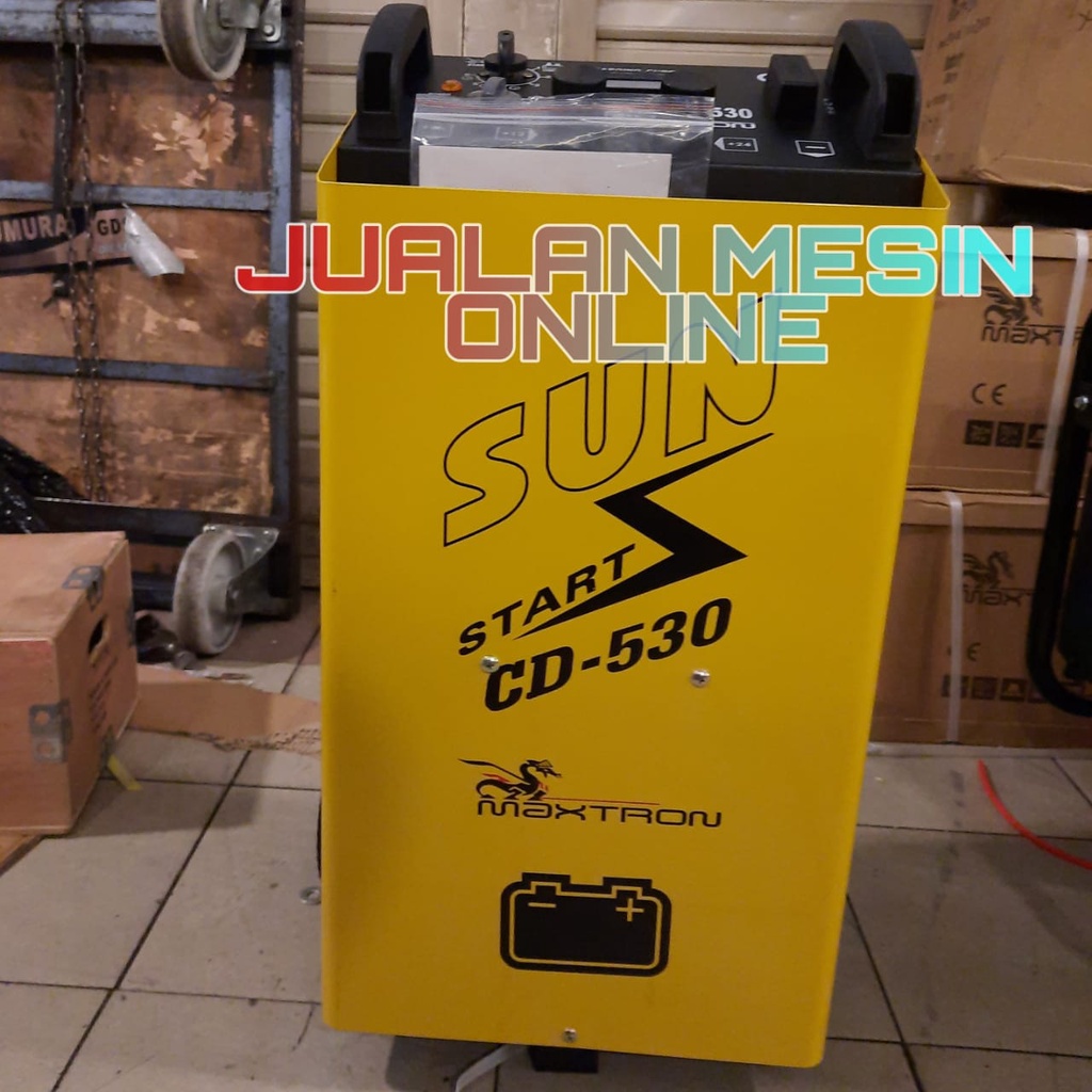 Battry Charger Aki 80 Ampere Motor Mobil Cahrger Aki Maxtron CD 530