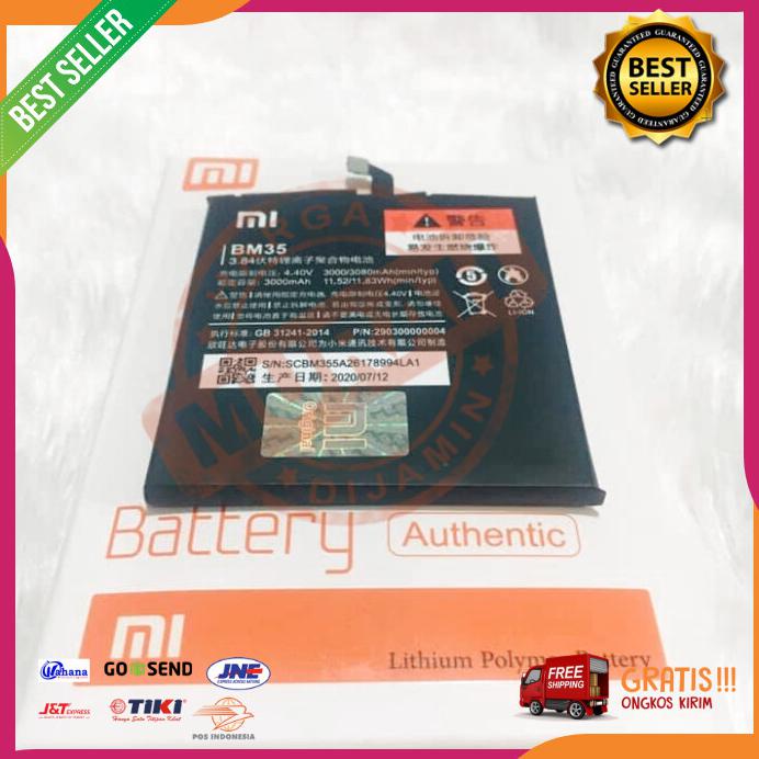 Acc Hp Baterai Xiaomi Mi 4C Mi4C 4G Bm35 3000Mah Full Original Packaging Dus