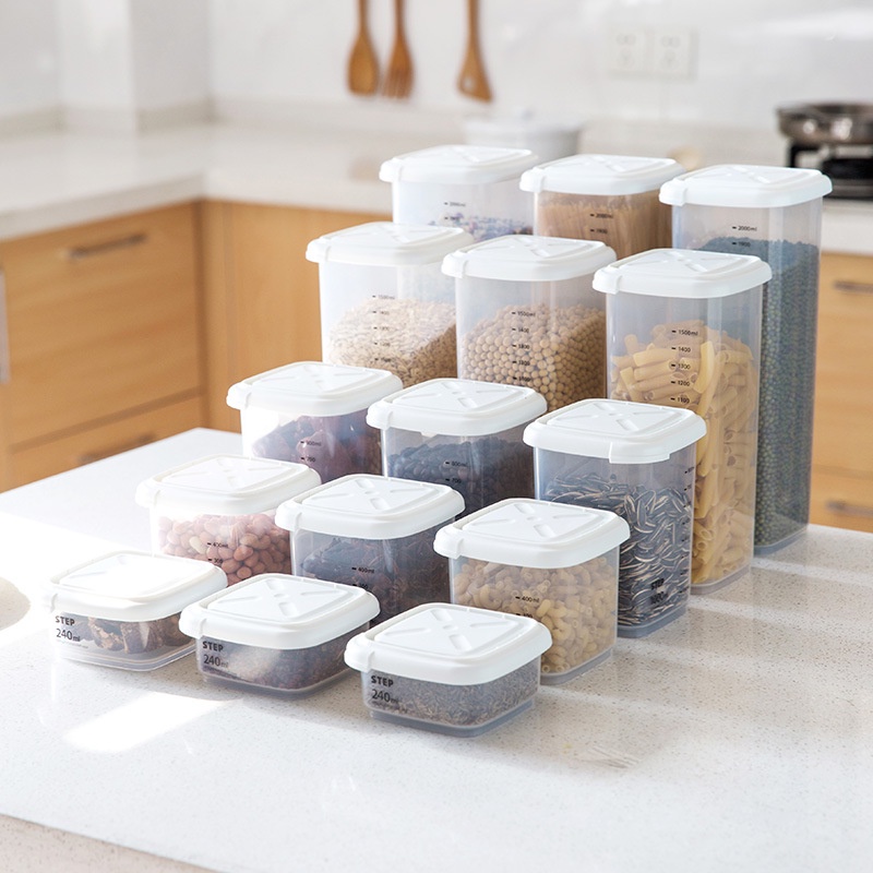 High Quality Food Transparent Storage Box with Graduation For Kitchen