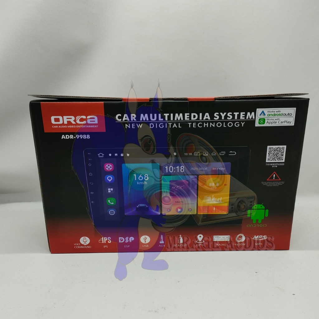 Head Unit Android 9 inch Orca Carplay DSP IPS  Ertiga lama & Swift 2gb-32gb Voice Comand-4