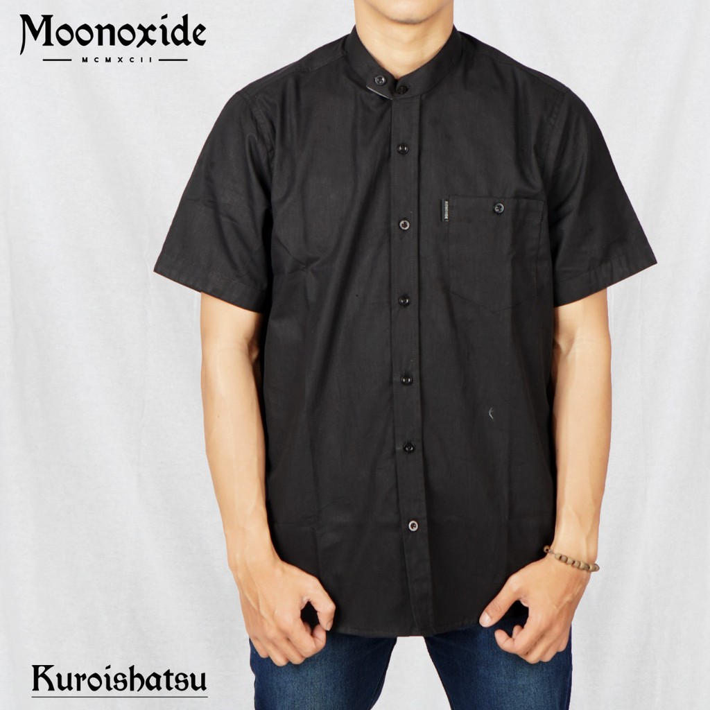 kemeja Pria Cowok Kerja Kantor Formal Warna HITAM Lengan kemeja Pria Cowok Kerja Kantor Formal Warna HITAM Lengan
