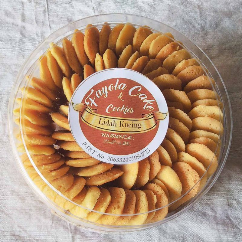 

Kue kering lidah kucing original kemasan toples 500 gr
