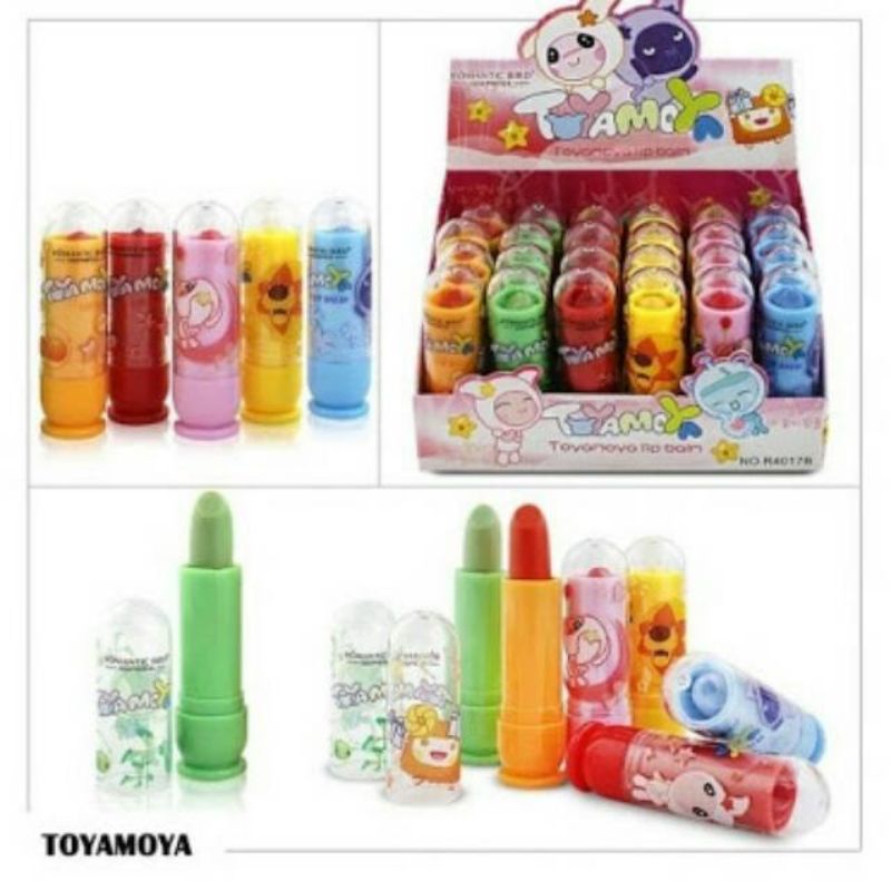 Lipstik Anak rasa buah 2 pcs Lipbalm anak aroma buah